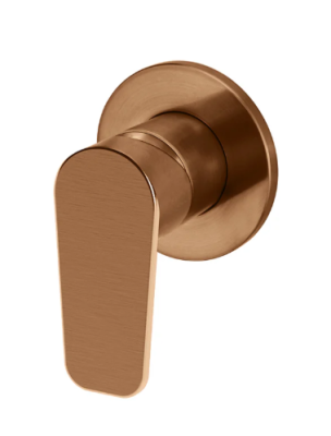 Meir Round Finish Paddle Wall Mixer - Lustre Bronze