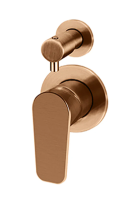 Meir Round Finish Paddle Diverter Mixer - Lustre Bronze