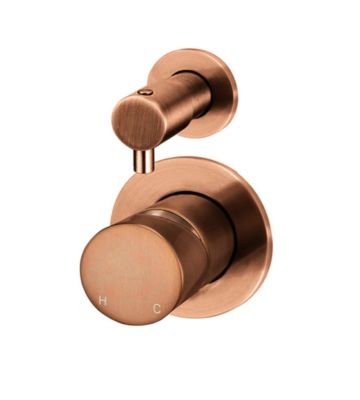 Meir Round Finish Pinless Diverter Mixer - Lustre Bronze