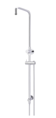 Meir Shower Column with Hose (excludes Rose and Handshower) - Chrome