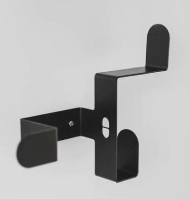 Black Robe Hook made from Powder coated treated 3CR mild steel 150mm  200mm (H) 50mm (W) 