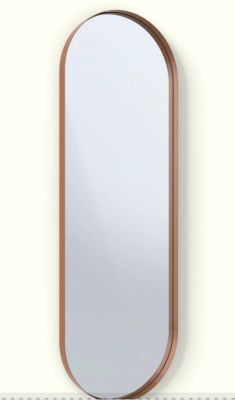Deep Frame Pill Mirror - 600x1200mm - 30mm - Copper - LED Backlit