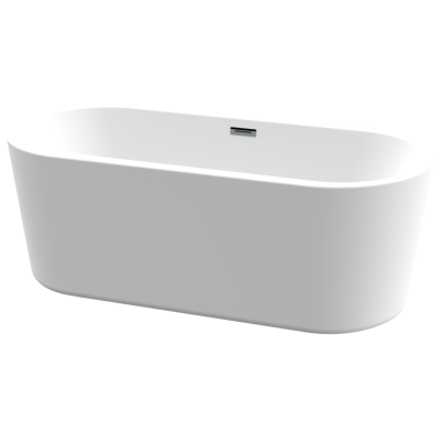 Cayman Freestanding Bath Polished White 1685x790x600mm