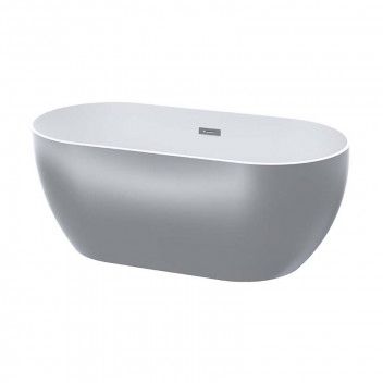 Zala Freestanding Bath Silver 1440x750x570mm