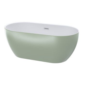 Zala Freestanding Bath Sage Green 1440x750x570mm