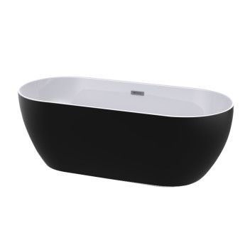 Cowley Freestanding Bath Black 1620x735x570mm