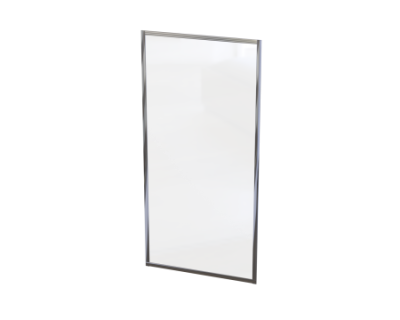 Finestra Return Panel 1200x1860mm Silver-Clear