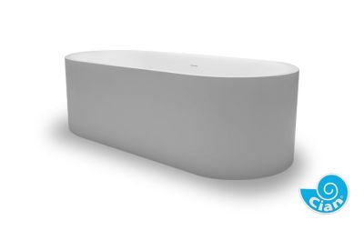 Omina Compacto Freestanding Bath Matt White 1625x750x500mm