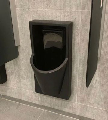Urinal Black 600 x 400 x 300