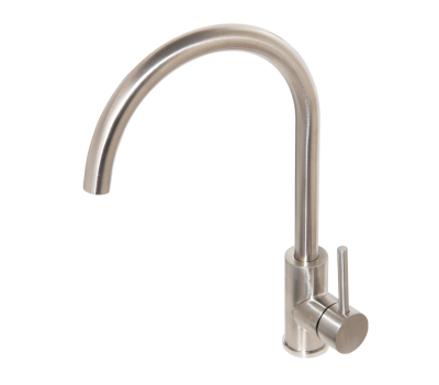 Neo Brushed Stainless Steel Single Hole Sink Mixer