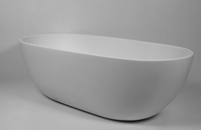 Curv Freestanding Bath Polished White 1660x780x530mm