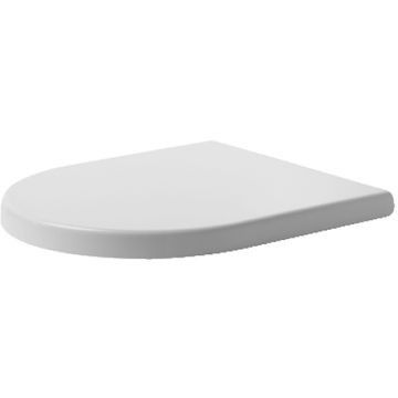 Starck 3 Toilet Seat & Cover White Soft Close Hinge For Big Toilet