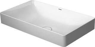 Durasquare Washbowl Polished White Without Tap Hole 600X345mm