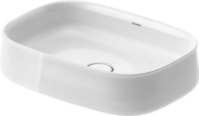 Zencha Washbowl Countertop Basin Polished White 550x390mm