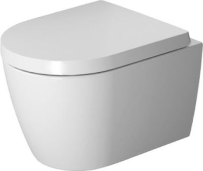 ME By Starck Wall-Mounted Toilet White  480 mm Compact, Rimless With Hygieneglze