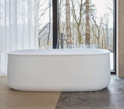 Zencha Freestanding Bath Polished White 1600x800x600mm