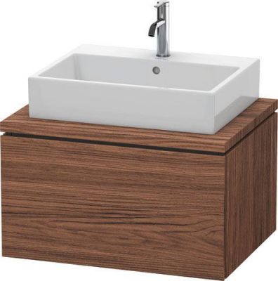 L Cube Vanity Unit For Console 1 Drawer Walnut 720x547mm