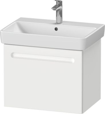 No.1 Vanity Unit With One Drawer Gloss White 590x478mm