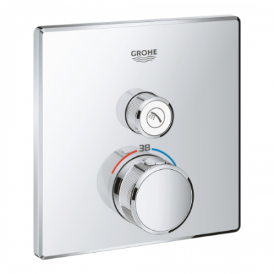 Grohtherm Smartcontrol Thermostat For Concealed Installation With One Valve Chrome