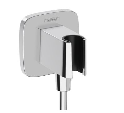 FixFit Q Wall Outlet With Shower Holder Chrome