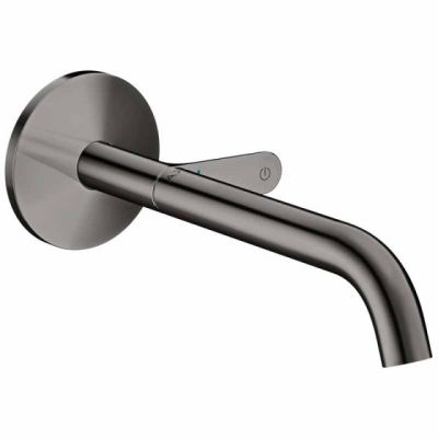 One Basin Mixer For Concealed Installation Wall-mounted Select With Spout 220mm Polished Black Chrom