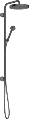 One Showerpipe Shower Column 280 1jet For Concealed Installation Brushed Black Chrome