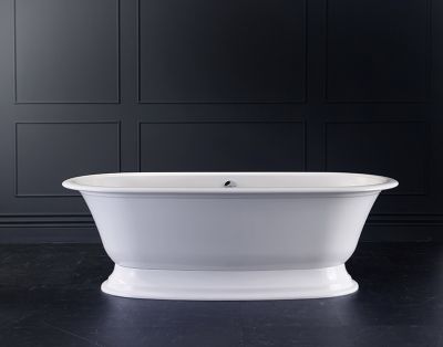 Elwick Freestanding Bath Polished White 1902x910x622mm