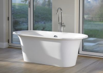 Monaco Freestanding Bath Polished White 1745x800x620mm
