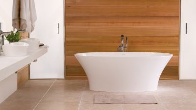 Ionian Freestanding Bath Polished White 1700x793x614mm