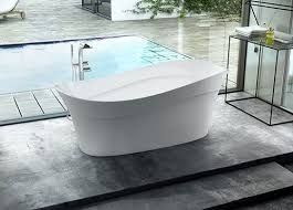 Pescadero Freestanding Bath Polished White 1695x798x653mm