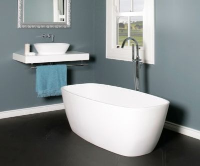 Violetta Freestanding Bath Polished White 1610x750x530mm