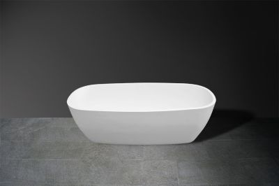 Luna Urban Freestanding Bath Polished White 1730x755x555mm