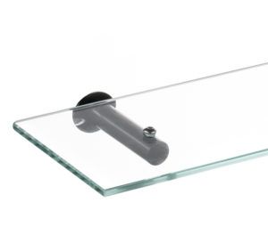 Slimline Black Glass Shelf