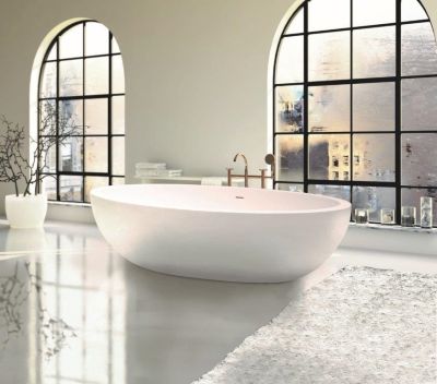 Marina Freestanding Bath Polished White 1690x1115x480mm