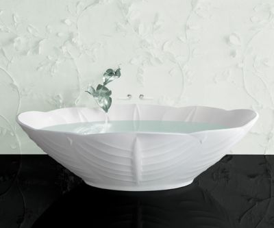 Orchid Freestanding Bath Polished White 1960x965x560mm