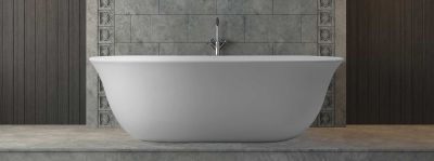 Stella Freestanding Bath Polished White 1615x760x510mm