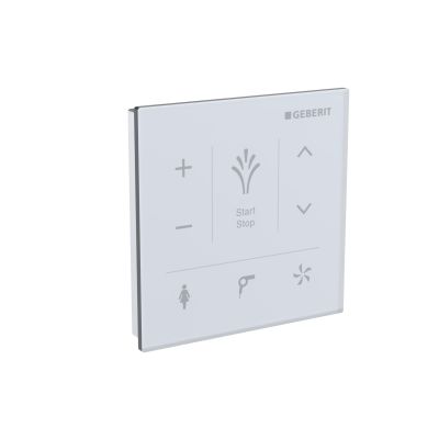 Wall/M ControlPanel AquaClean WhiteGlass