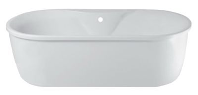 Edinburgh Freestanding Bath Polished White 1835x890x620mm