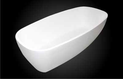 Luna Freestanding Bath Polished White 1805x860x510mm