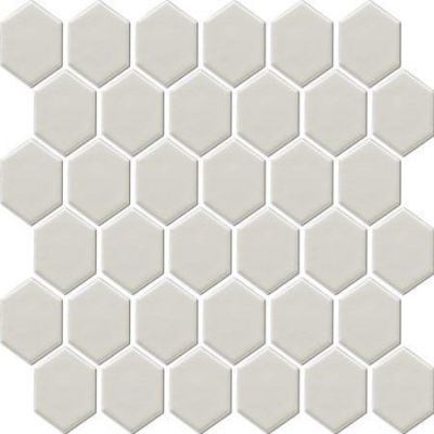 White Matt Hexagon (325x281mm)