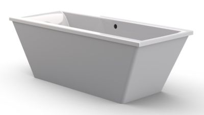 Pravia Freestanding Bath Polished White 1700x700x520mm