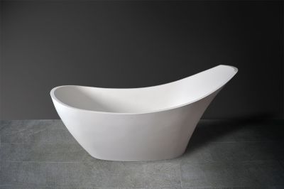 Athena Freestanding Bath Polished White 1725x790mm