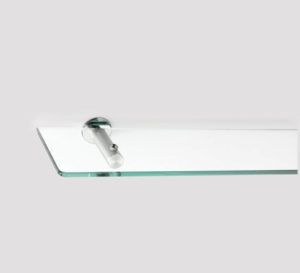 Slimline Glass Shelf Brushed S/Steel