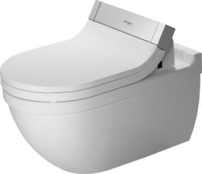 Starck 3 Toilet Wall-Mounted For Sensowash Seat & Cover White  