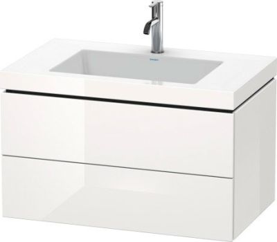 L-Cube C-Bonded Vanity With Basin Wall-Mounted White  800X480X500 mm