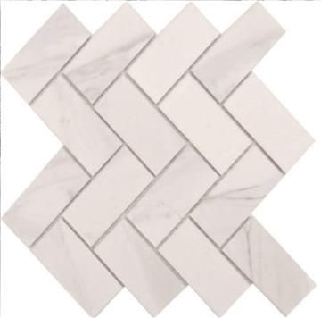 Carrara White Herringbone (275x275mm)