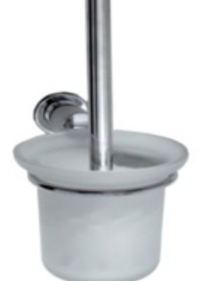 Saturn Toilet Brush and Holder - Brushed