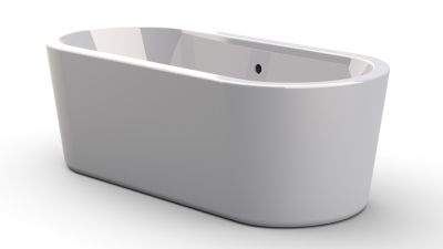 Penza Freestanding Bath Polished White 1700x800x575mm