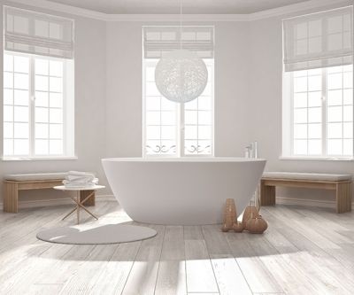 Essata Freestanding Bath Polished White 1510x760x550mm