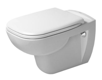 D-Code Wall-Mounted Toilet White  Rimless